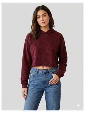 Z by Zella Cropped Hoodie Top Pullover Size Large NWT